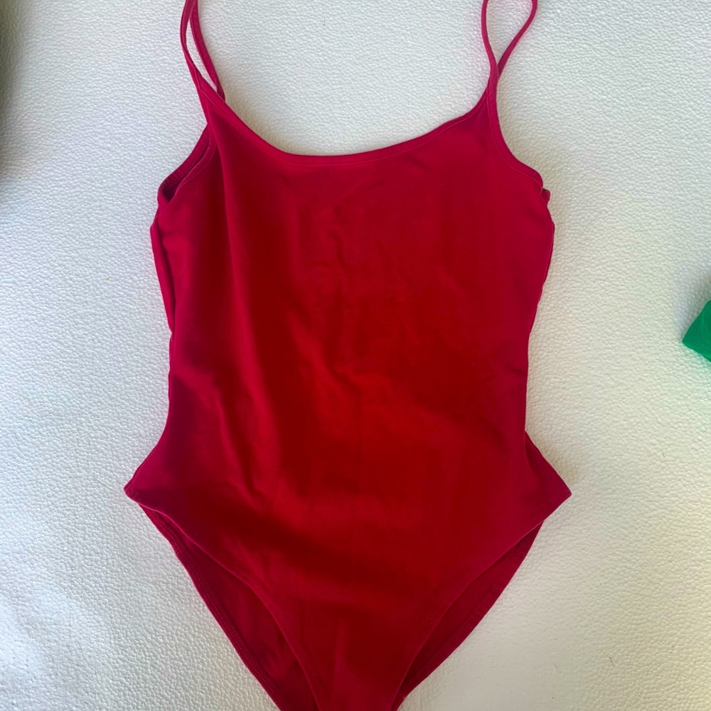 Red bodysuit